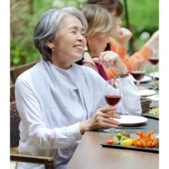 Pashmina Spiseforklæde Med Prikker I Flere Farver -Danish Care Supply 142834 Pashmina spiseforklaede