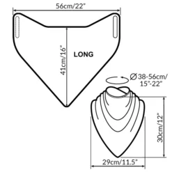 Spisestykke Som Tørklæde – Lang 6 Spisestykke Som Tørklæde – Lang -Danish Care Supply 142843 4