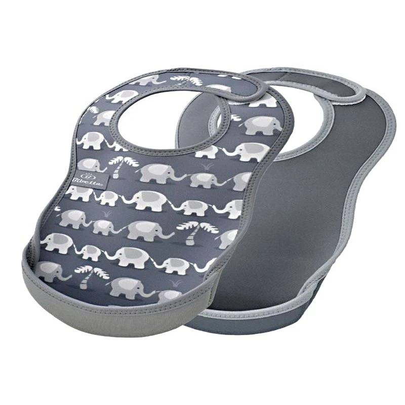 Grå hagesmæk med elefanter og opsamler – 2 stk. Grå Hagesmæk Med Elefanter Og Opsamler – 2 Stk. -Danish Care Supply 142857 hagesmaek graa