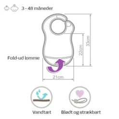 Grå Hagesmæk Med Elefanter Og Opsamler – 2 Stk. 2 Grå Hagesmæk Med Elefanter Og Opsamler – 2 Stk. -Danish Care Supply 142857 hagesmaek tegning maal 1