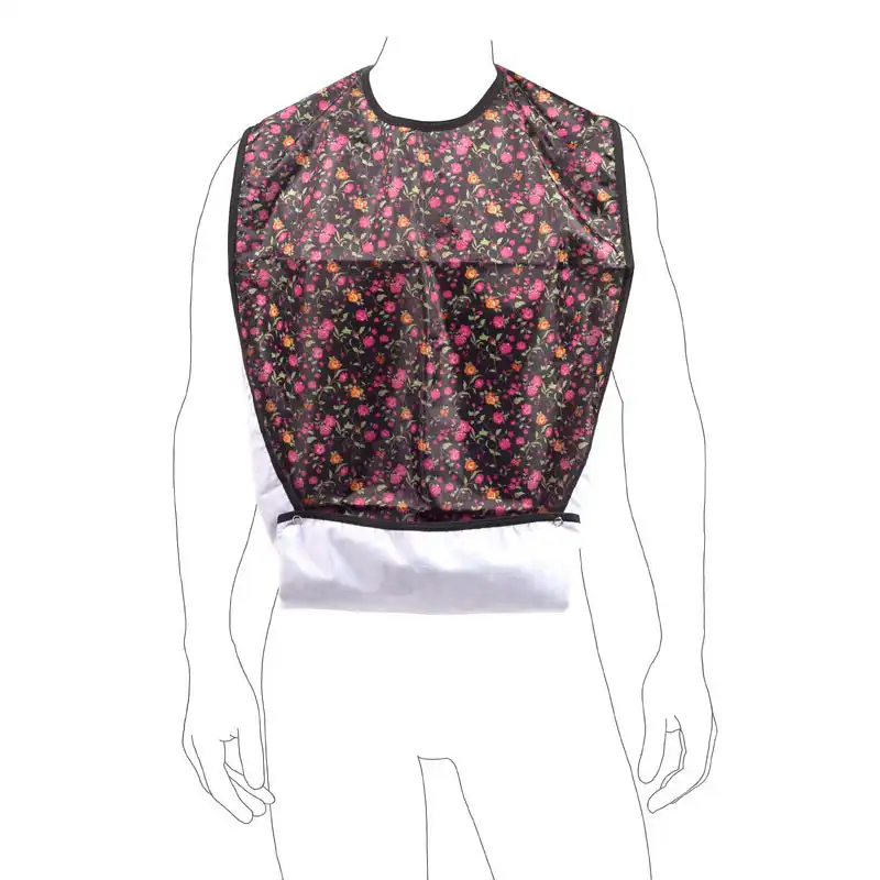 Spiseforklæde med mønster – flere farver Spiseforklæde Med Mønster – Flere Farver -Danish Care Supply 310012 spisestykke rosa 2