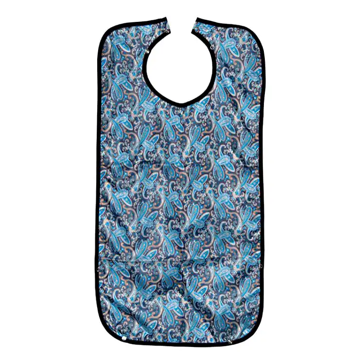 Spiseforklæde med mønster – flere farver Spiseforklæde Med Mønster – Flere Farver -Danish Care Supply 310013 Spisestykke blaat moenster