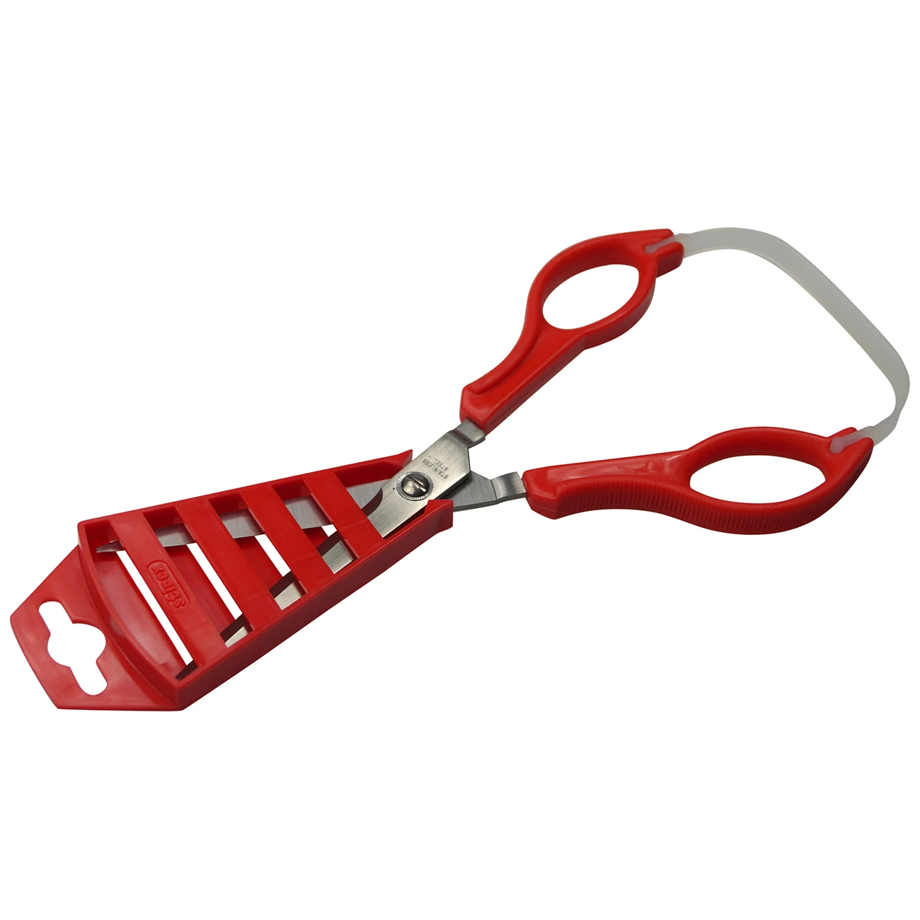 Stirex Bøjlesaks 70 mm, greb med to huller Stirex Bøjlesaks 70 Mm, Greb Med To Huller -Danish Care Supply 320023 roed saks 2