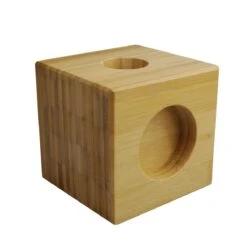 Stoleforhøjer I Bambus – 4 Stk. -Danish Care Supply 380150 stoleforhoejer 2