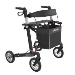 Mobilex Gepard Rollator Med Soft Hjul – Sædehøjde 62 Cm – To Farver