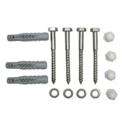 Monteringssæt For Vægbøjle – HVID