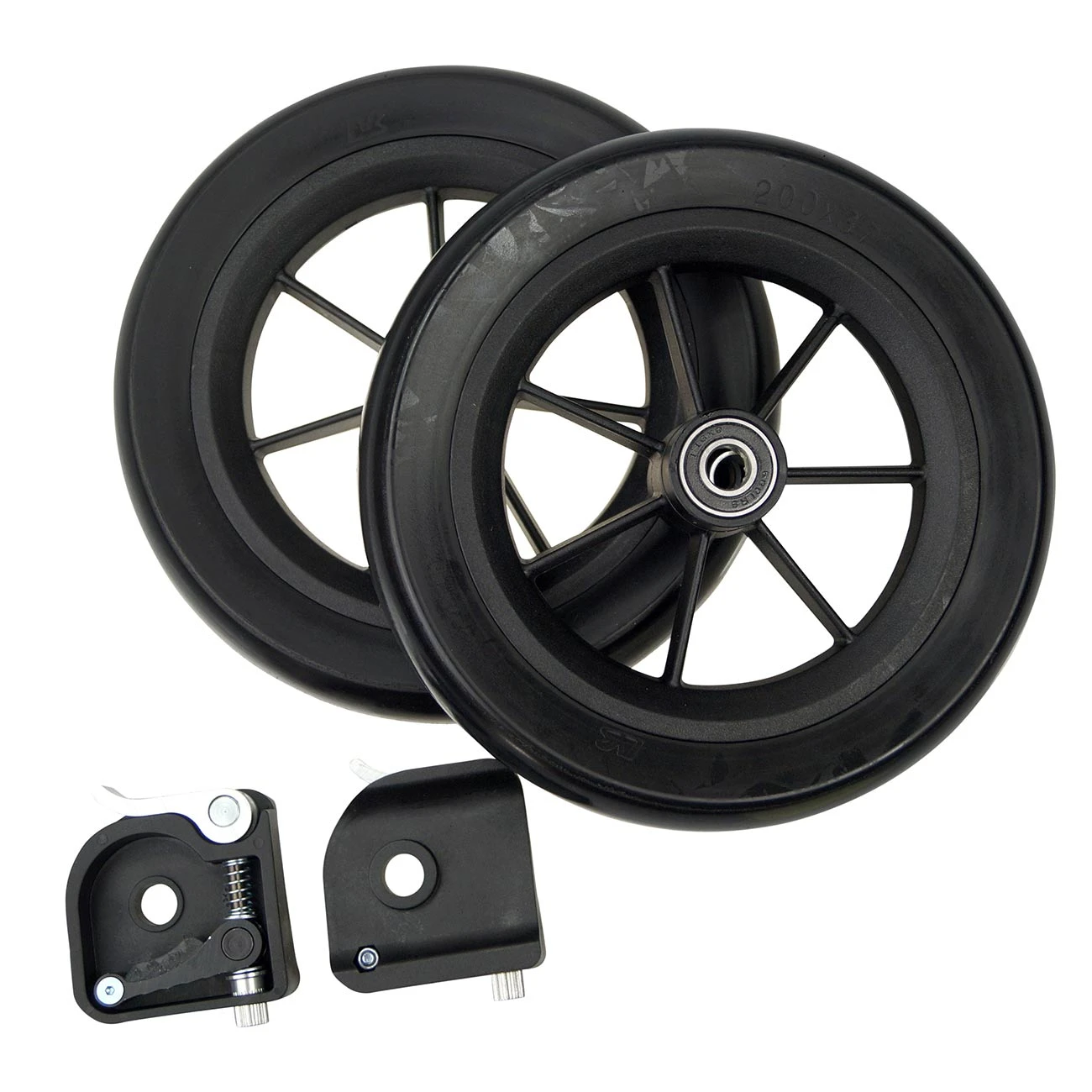 Slæbebremse til rollator – sæt til to hjul – Gepard med softhjul Slæbebremse Til Rollator – Sæt Til To Hjul – Gepard Med Softhjul -Danish Care Supply 401428 slaebebremse med 2