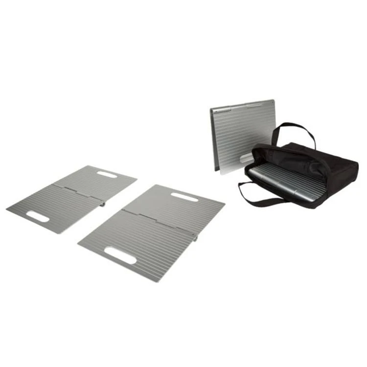 Klapbar dørtrinsrampe i aluminium – 2 stk Klapbar Dørtrinsrampe I Aluminium – 2 Stk -Danish Care Supply 401600 doerttrinsrampe 25cm