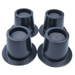 Stoleforhøjer I Sort Plast – 4 Stk.