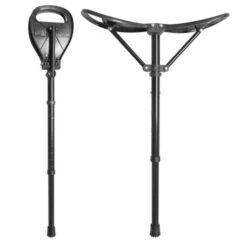 Stok Med Sæde, 1 Ben – Indstillelig Sædehøjde Til Fast Underlag