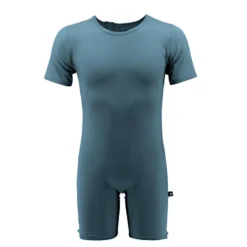 Blå Bodystocking Med Lynlås