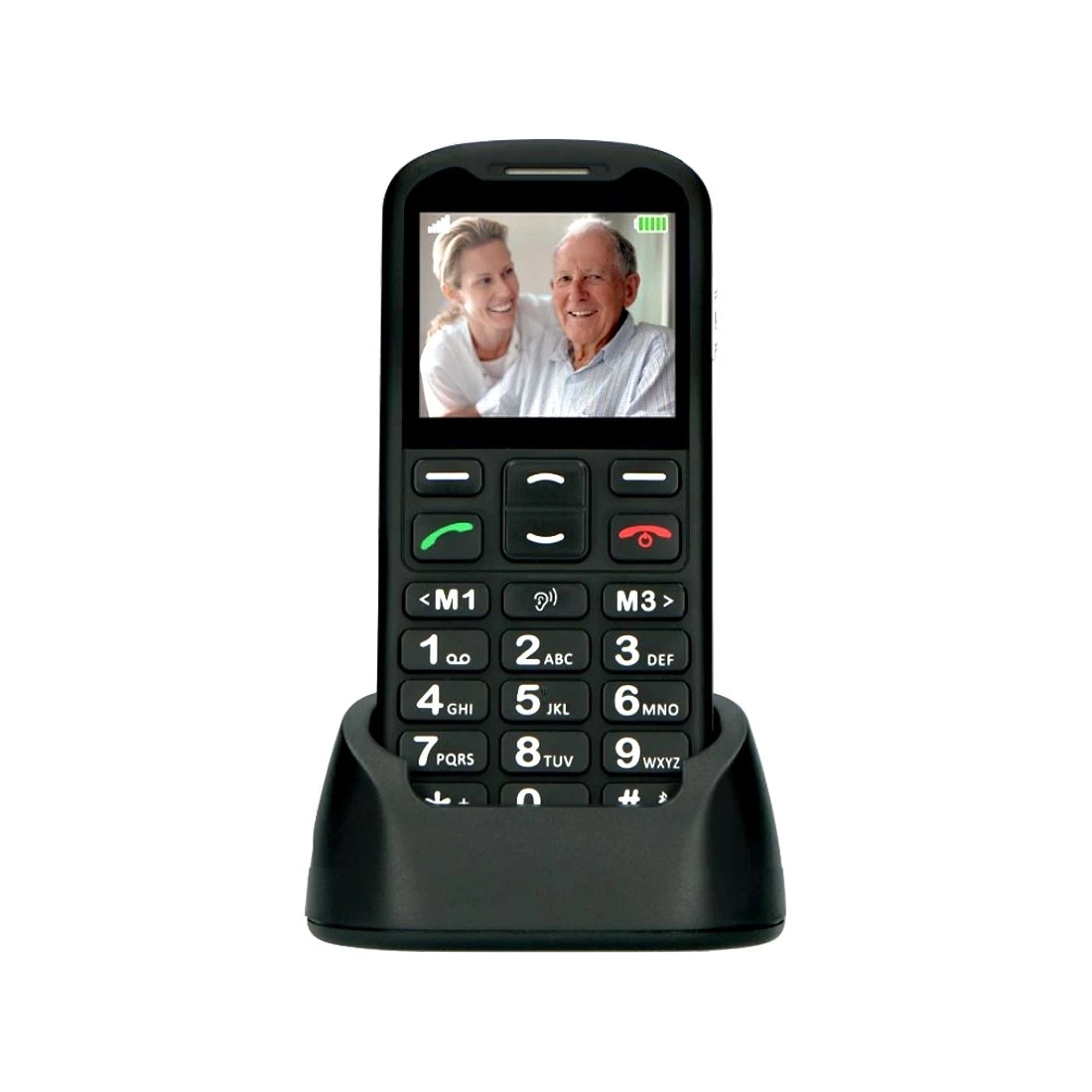 Mobiltelefon med store taster og tal Mobiltelefon Med Store Taster Og Tal -Danish Care Supply 800031 mobiltelefon senior 1