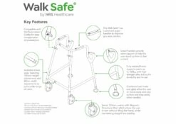 Walk Safe Gangstativ Med Hjul – 2 Str. -Danish Care Supply Walk Safe Key Features scaled 1