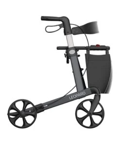 Mobilex Leopard Rollator, Sædehøjde 55 Cm -Danish Care Supply leopard 55 cm graa 2