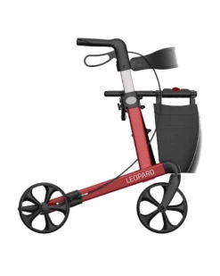 Mobilex Leopard Rollator, Sædehøjde 55 Cm -Danish Care Supply leopard 55 cm roed 3