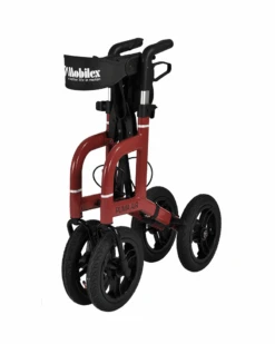 Mobilex Puma Air Rollator Med Lufthjul – Sædehøjde 59 Cm – To Farver -Danish Care Supply puma air red3 15497